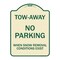 Signmission Tow-Away No Parking When Snow Removal Conditions Exist Heavy-Gauge Alum, 18" L, 24" H, TG-1824-22794 A-DES-TG-1824-22794 - alternate 1
